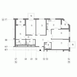 Пятикомнатная квартира 139.5 м²
