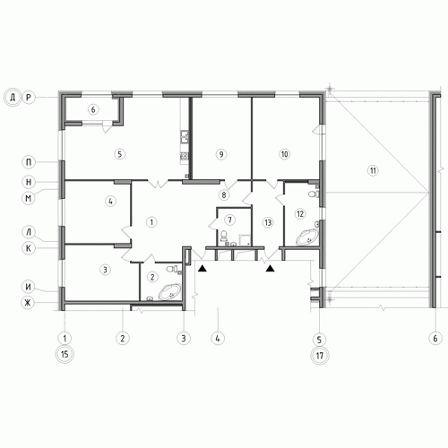 Четырёхкомнатная квартира 220.2 м²