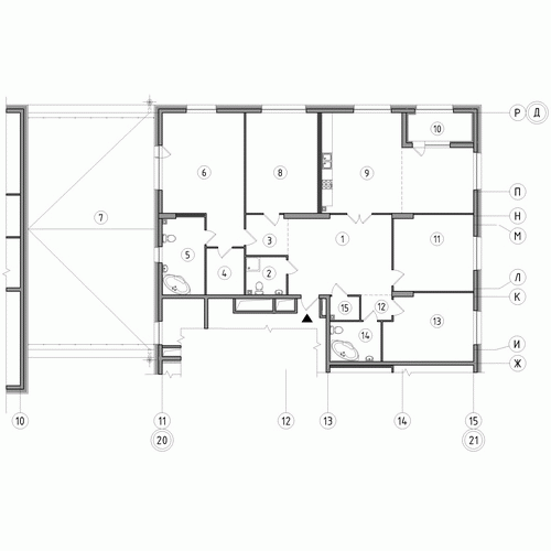 Четырёхкомнатная квартира 219.5 м²